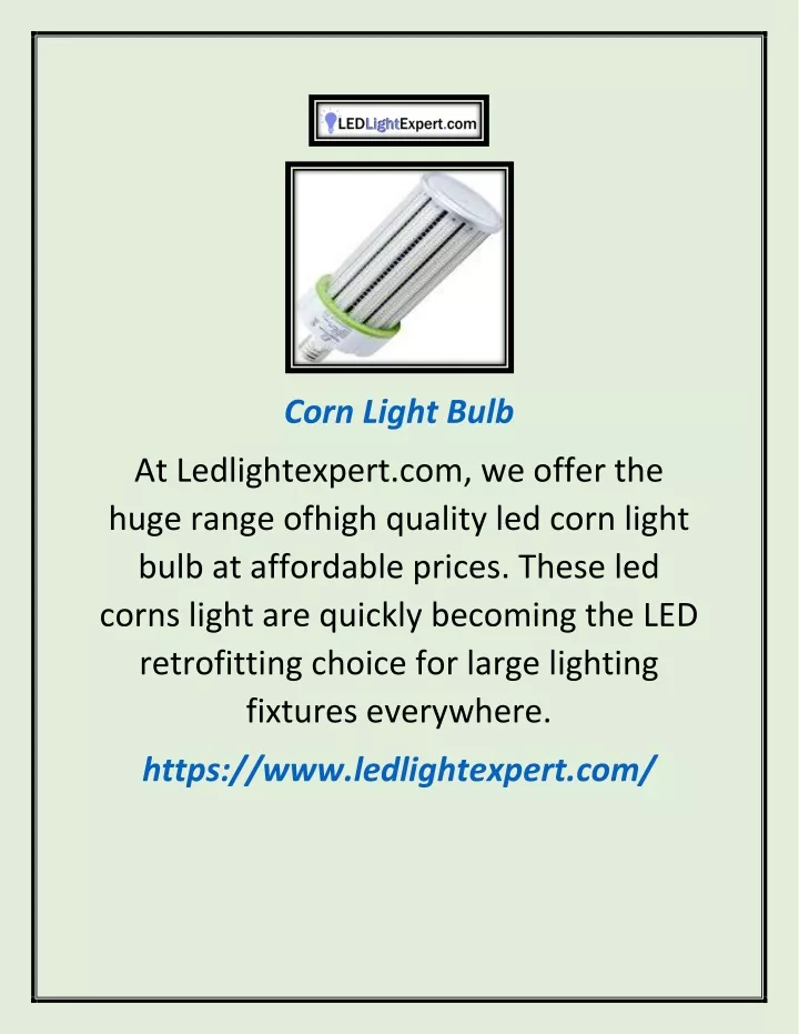 corn light bulb