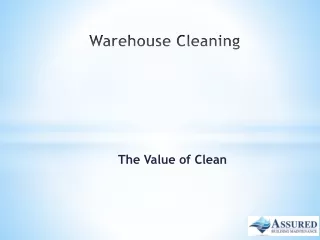 Warehouse Cleaning assured