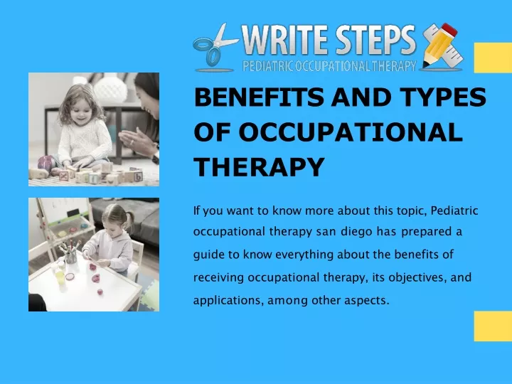 benefits and types of occupational therapy