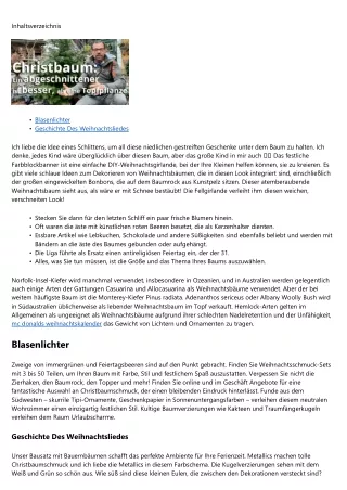 inhaltsverzeichnis