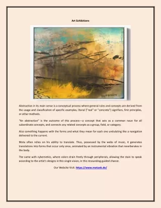 art exhibitions