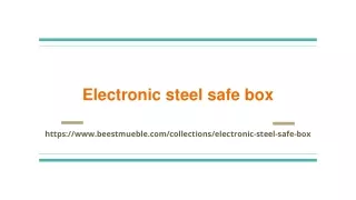 Electronic steel safe box
