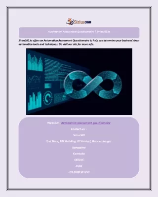 Automation Assessment Questionnaire  Sirius360.io