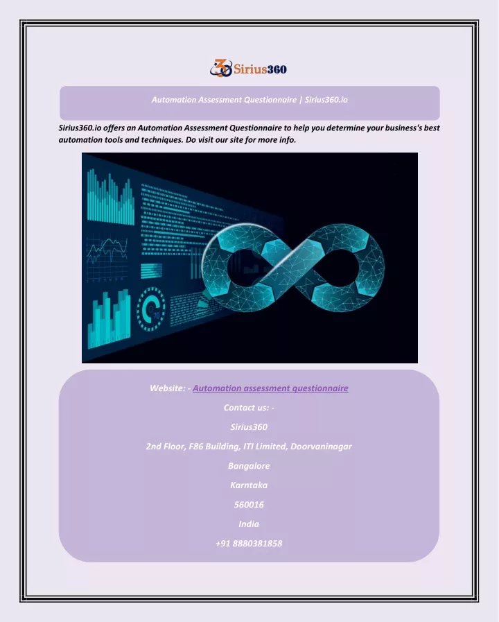 automation assessment questionnaire sirius360 io