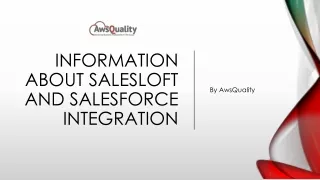 Information About Salesloft and Salesforce Integration