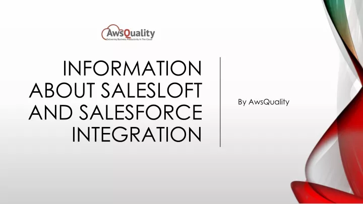 information about salesloft and salesforce