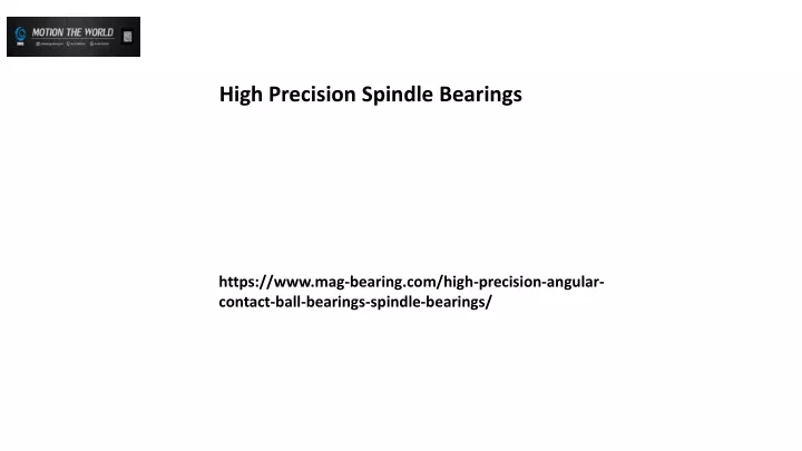 high precision spindle bearings