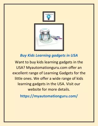 Buy Kids Learning gadgets in USA