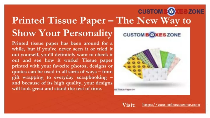 printed tissue paper the new way to show your personality