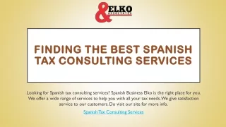 Finding The Best Spanish Tax Consulting Services