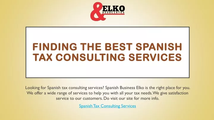 finding the best spanish tax consulting services