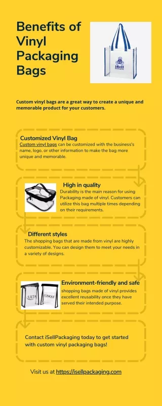 Benefits of Vinyl Packaging Bags