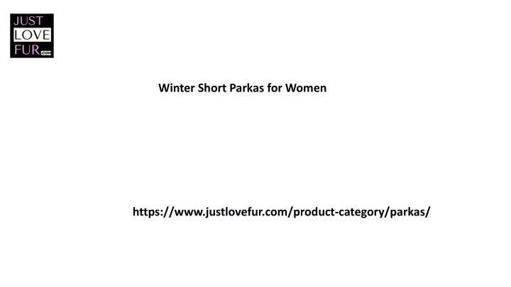 winter short parkas for women