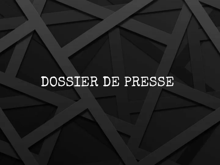 dossier de presse