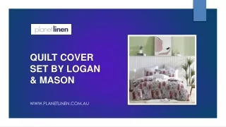 Quilt Cover Set by Logan & Mason - Planet Linen