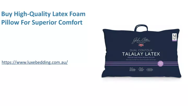 buy high quality latex foam pillow for superior