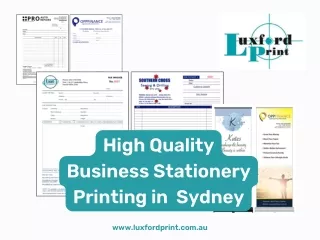 High Quality Business Stationery Printing in Sydney