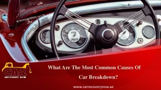 What are the most common causes of car breakdowns