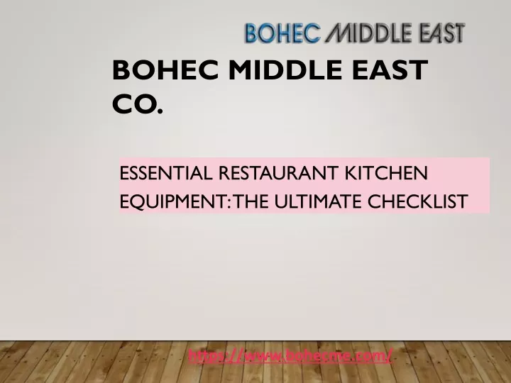 bohec middle east co