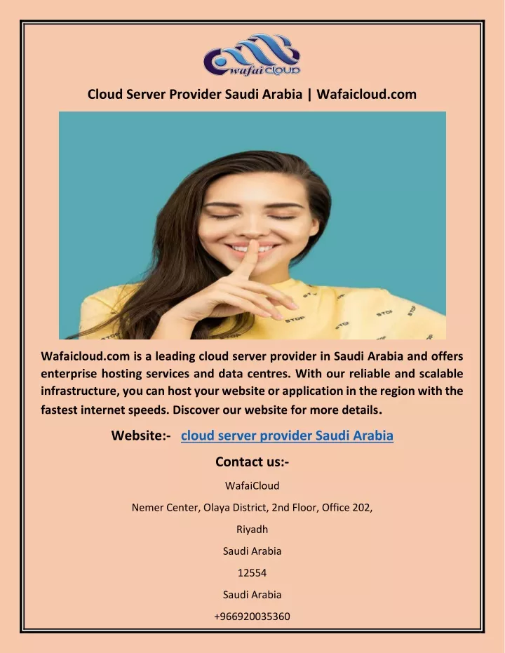 cloud server provider saudi arabia wafaicloud com