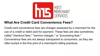 what are credit card convenience fees
