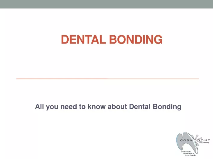 dental bonding