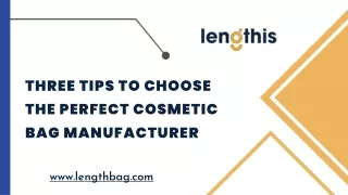 Three Tips to Choose the Perfect Cosmetic Bag Manufacturer