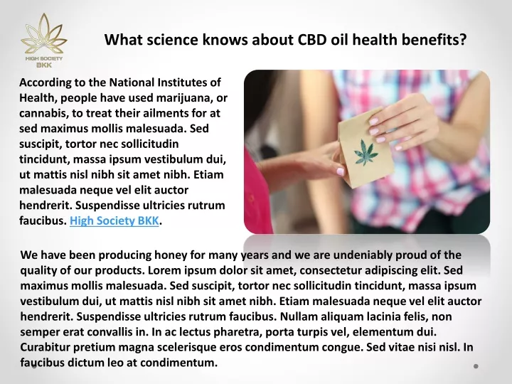 what science knows about cbd oil health benefits