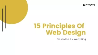 15 Key Principles Of Web Design