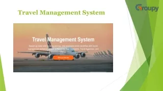 Travel Management System