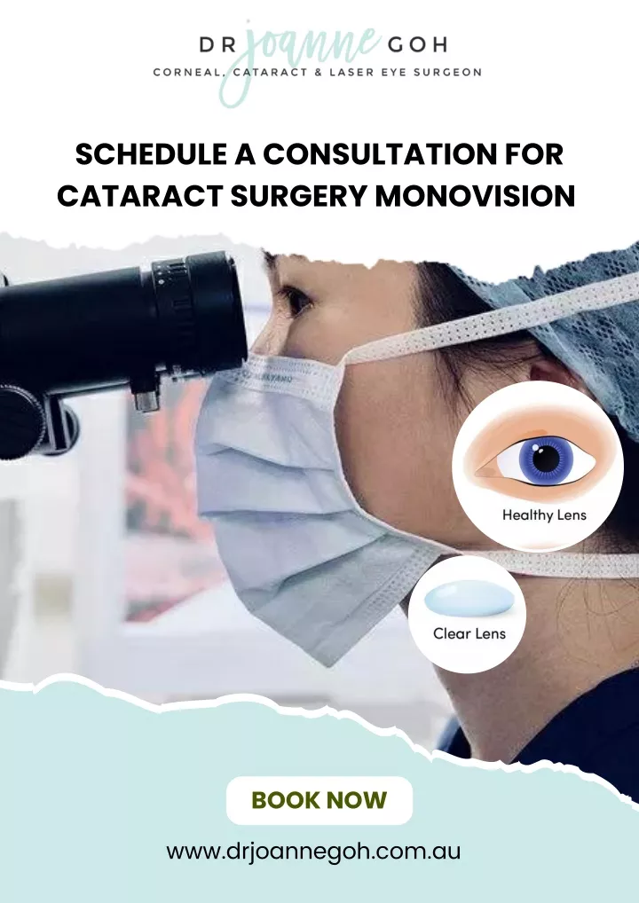 schedule a consultation for cataract surgery