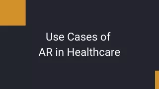 use cases of ar in healthcare