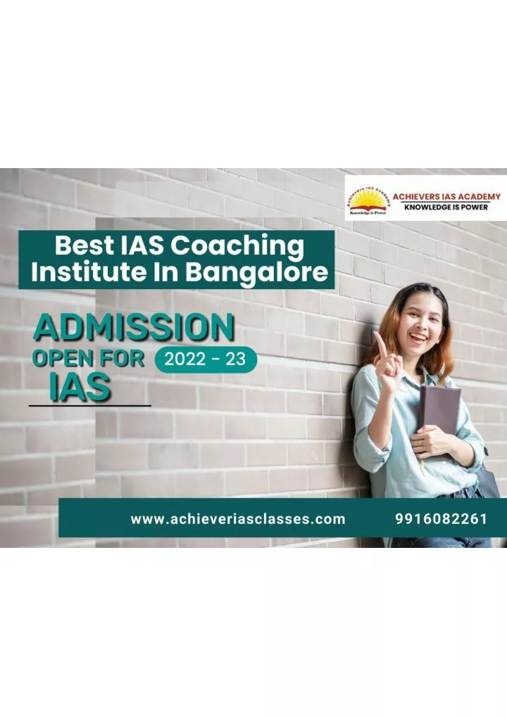 PPT - Best IAS Coaching Institute In Bangalore Achievers IAS PowerPoint ...