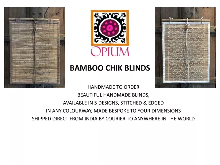 bamboo chik blinds