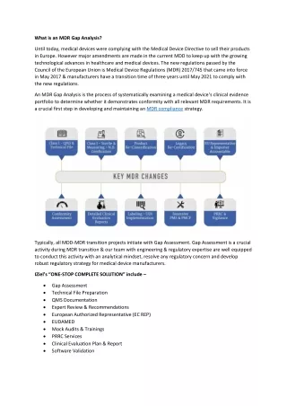 what is an mdr gap analysis