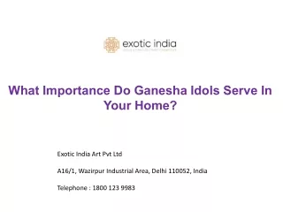 What Importance Do Ganesha Idols Serve In Your Home