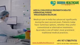 Medical Consultation and Treatment in India for International Patients