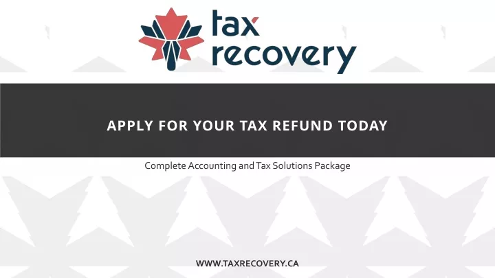 apply for your tax refund today