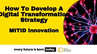 how to develop a digital transformation strategy