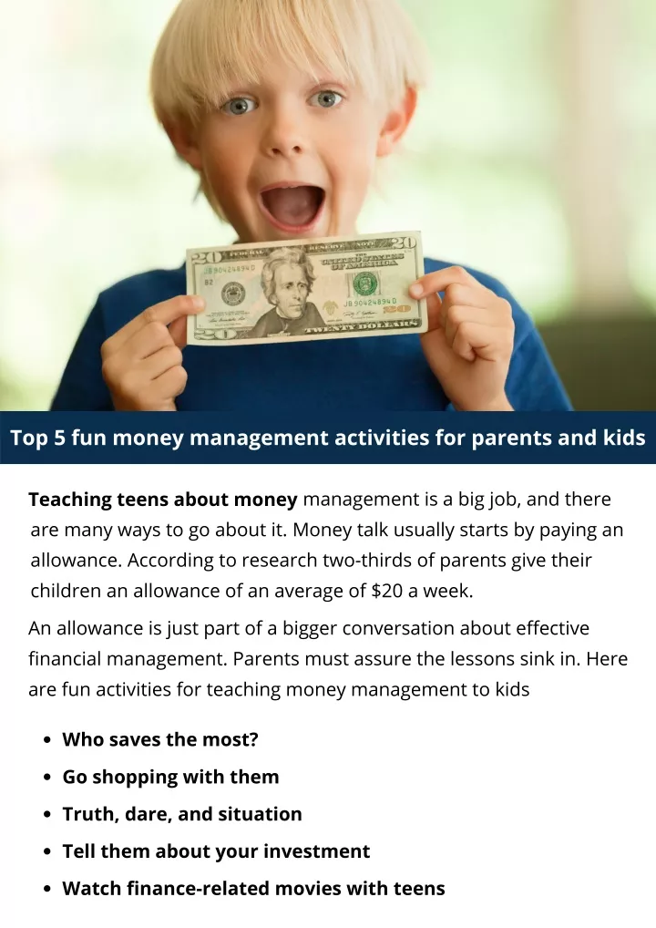 top 5 fun money management activities for parents