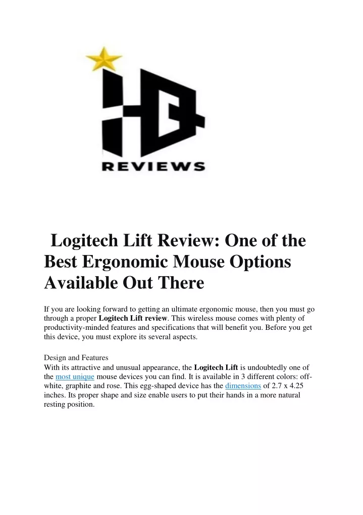 logitech lift review one of the best ergonomic