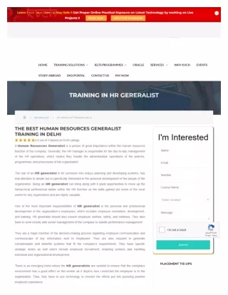best-hr-generalist-training | KVCH