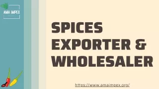 spices exporter wholesaler