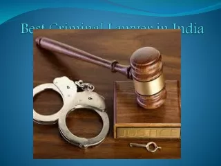 Best Criminal Lawyer in India