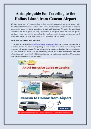 a simple guide for traveling to the holbox island