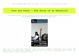 [PDF] DOWNLOAD READ Joan and Peter - The Story of an Education [R.A.R]