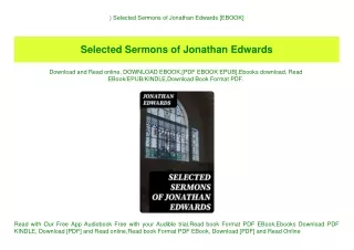 ^DOWNLOAD-PDF) Selected Sermons of Jonathan Edwards [EBOOK]