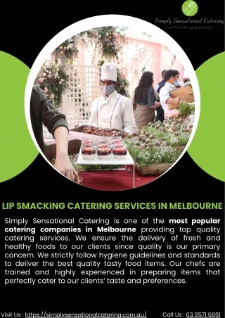 Lip Smacking Catering Services in Melbourne