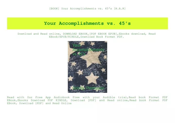 book your accomplishments vs 45 s r a r
