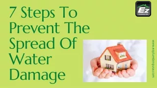7 steps to prevent the spread of water damage